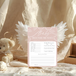 Heavenly Pink Baby Predictions & Advice Card