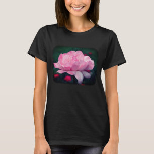 Heavenly Pink Rose Floral Nature T-Shirt
