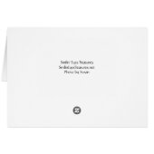 Heavenly Pink Rose Flower Photography Card (Back Horizontal)