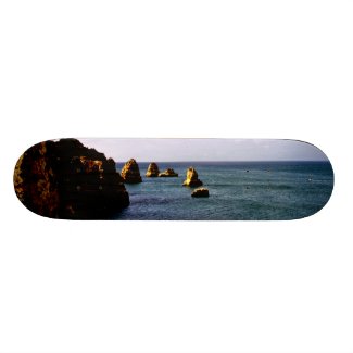 Heavenly Portugal Ocean - Teal & Azure Skateboard Decks