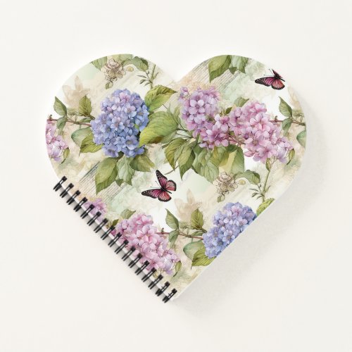 Heavenly Purple Hydrangea Harmony Notebook