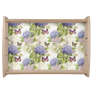 Heavenly Purple Hydrangea Harmony Serving Tray