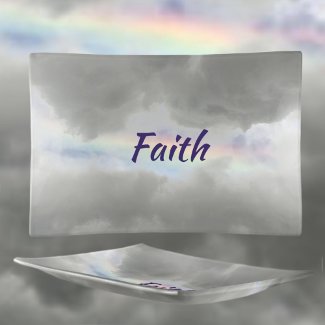 Heavenly Rainbow in Storm Clouds