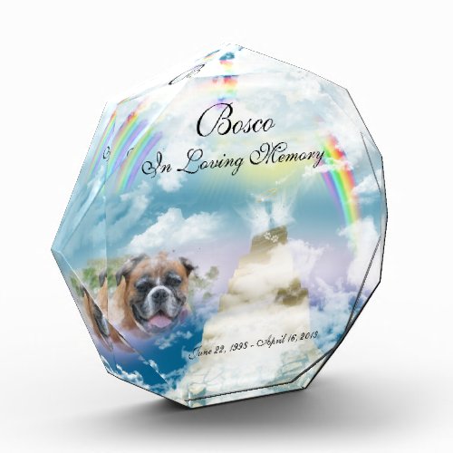 Heavenly Rainbow Pet Dog Memorial Award
