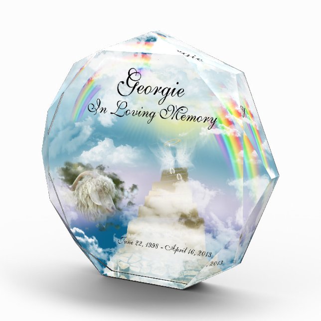 Heavenly Rainbow Pet Goat Memorial Award (Right)
