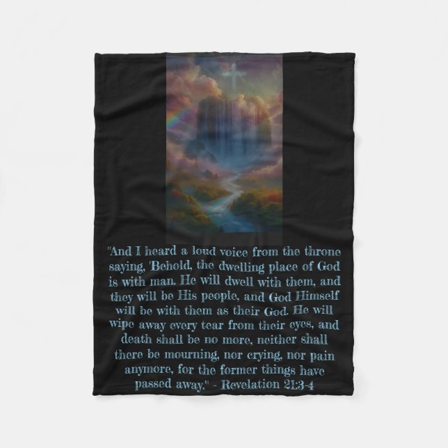 Heavenly Realms Revelation Scripture Blanket (Front)