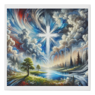 Heavenly Revelation Faux Canvas Print
