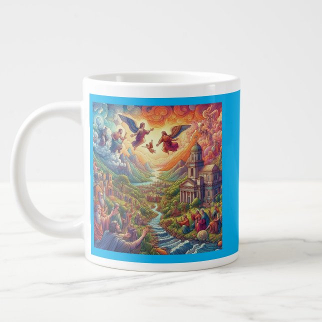 Heavenly River Giant Coffee Mug (Left)