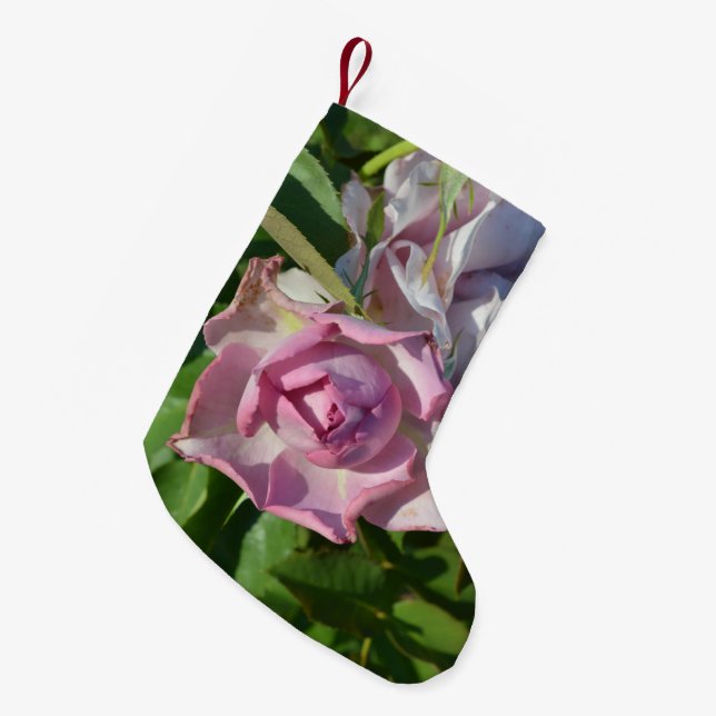 Heavenly Rose Abstract Small Christmas Stocking (Front (Hanging))