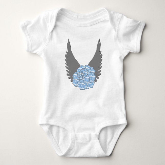 Heavenly Rose Baby T-Shirt Bodysuit (Front)