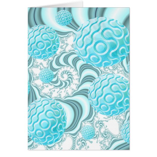 Heavenly Sea Shells, Abstract Pastel Beach Cards (Front)