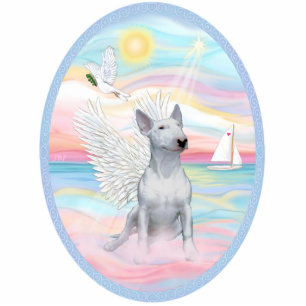 Heavenly Sea - White Bull Terrier 1 Statuette