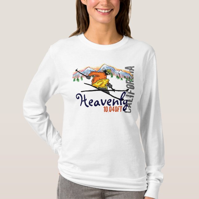 Heavenly ski elevation hoodie california T-Shirt (Front)