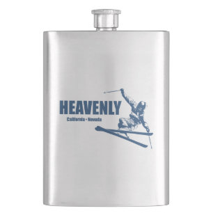 Heavenly Ski Resort California Nevada Skier Flask