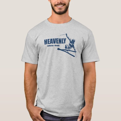 Heavenly Ski Resort California Nevada Skier T_Shirt