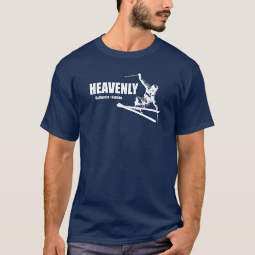 Heavenly Ski Resort California Nevada Skier T_Shirt