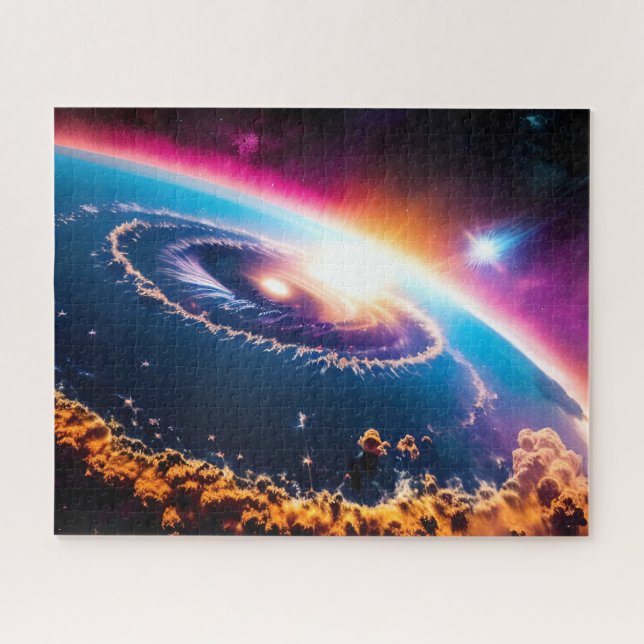 Heavenly Skies Portray a Cosmic Art Outer Space Jigsaw Puzzle (Horizontal)