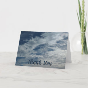 Heavenly Sky Thank You 5x7 Folded Card