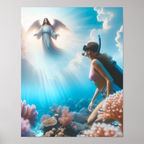 Heavenly snorkel poster