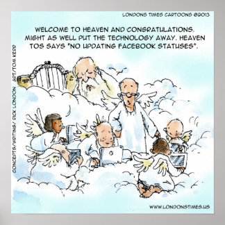 Heavenly Social Media Funny Poster