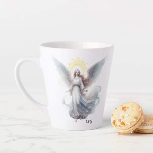 Heavenly Spirit Angel Latte Mug (In Situ)