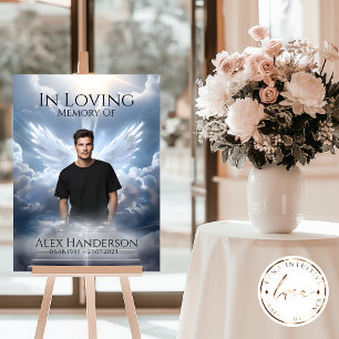 Heavenly Stairway with Angel Memorial Sign