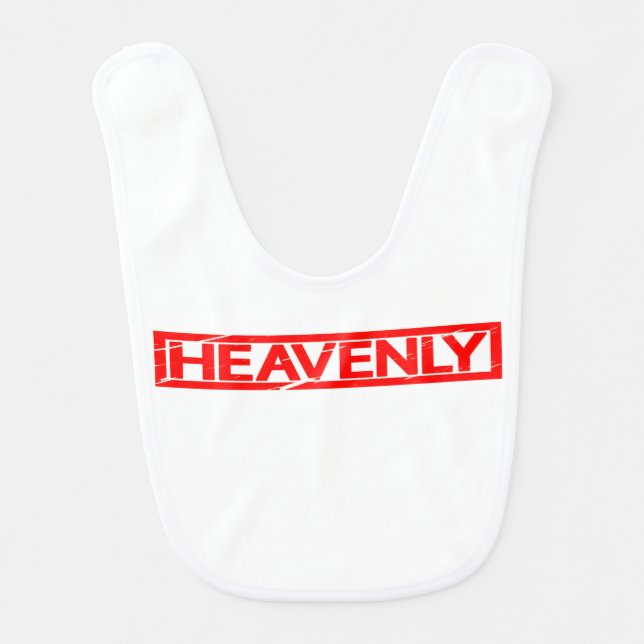 Heavenly Stamp Baby Bib (Front)