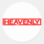 Heavenly Stamp Classic Round Sticker