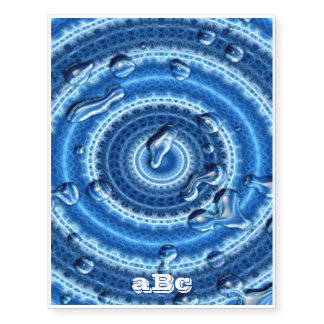 Heavenly Stratosphere Blue Drops  Temporary Tattoos