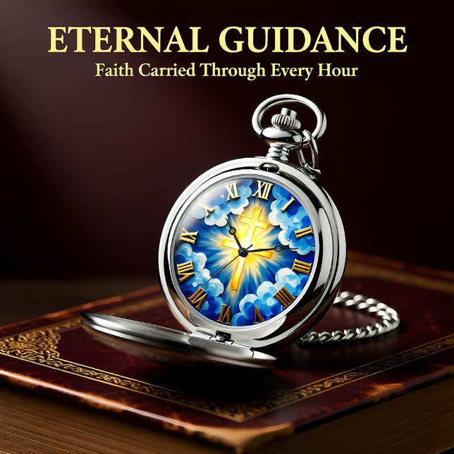  Heavenly Sunburst Jesus Impasto Pocket Watch (Creator Uploaded)