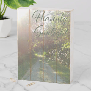 Heavenly Sunlight Wooden Box Sign