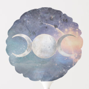 Heavenly Universe Triple Moon Goddess Moonstone Balloon