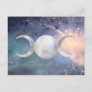 Heavenly Universe Triple Moon Goddess Moonstone Postcard