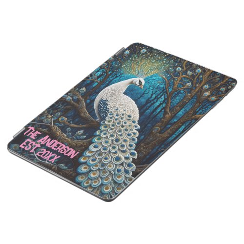 Heavenly White Peacock Illustrations _ Custom Art  iPad Air Cover