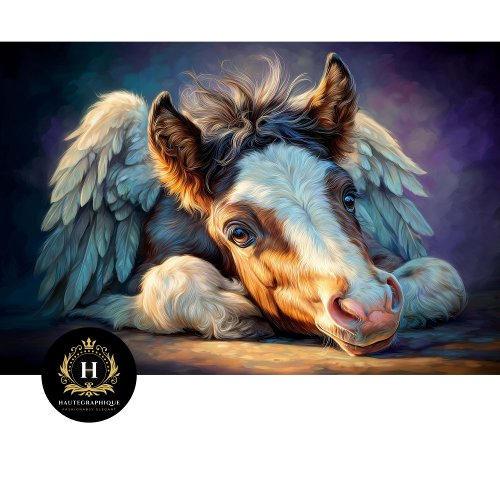 Heavenly Winged Foal Angel Decoupage Tissue Paper