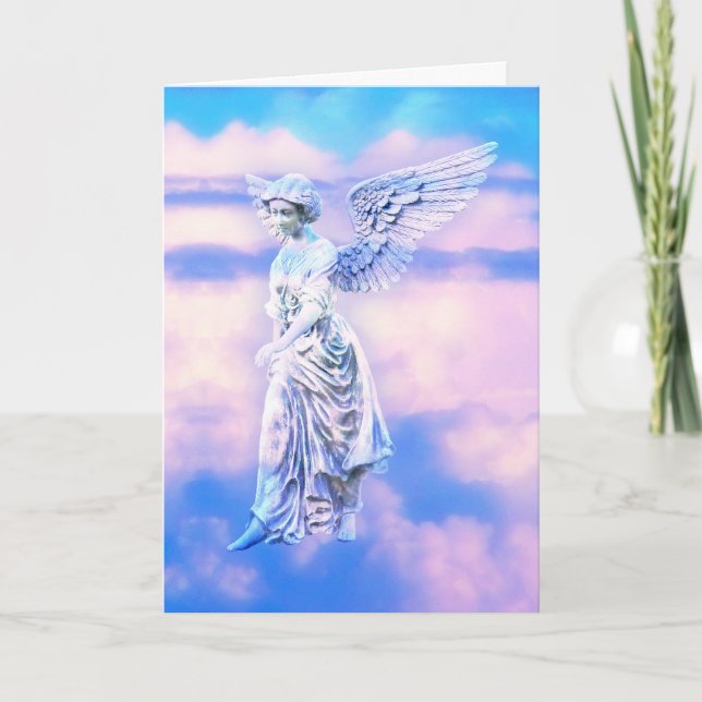 Heaven's Angel Letterpress Thank You Card (Front)