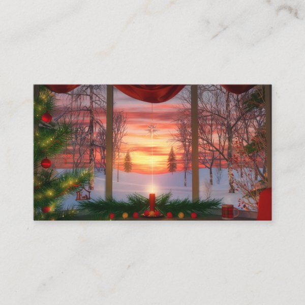 Heaven's Dayspring Christmas Bookmarks Business Card
