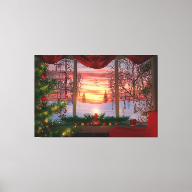 Heaven's Dayspring Christmas Canvas Print (Front)