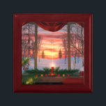 Heaven's Dayspring Jewelry Box<br><div class="desc">"To give knowledge of salvation unto his people by the remission of their sins, Through the tender mercy of our God; whereby the dayspring from on high hath visited us, To give light to them that sit in darkness and in the shadow of death, to guide our feet into the...</div>