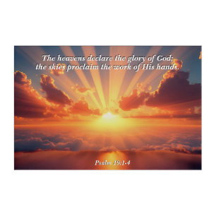 Heavens Declare the Glory: God & Creation Verse Acrylic Print