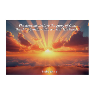 Heavens Declare the Glory: God & Creation Verse Acrylic Print