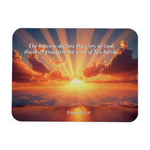 Heavens Declare the Glory: God & Creation Verse Magnet