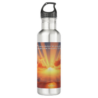 Heavens Declare the Glory: God & Creation Verse Stainless Steel Water Bottle