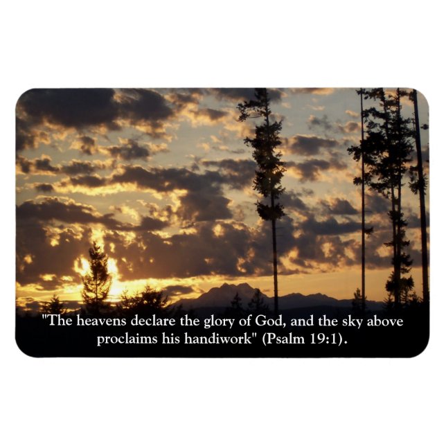 Heavens Declare the Glory of God Photo Magnet (Horizontal)