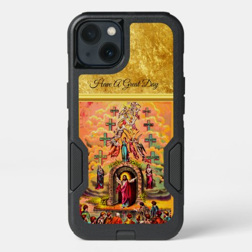 Heavens gate Jesus embraced by angels iPhone 13 Case