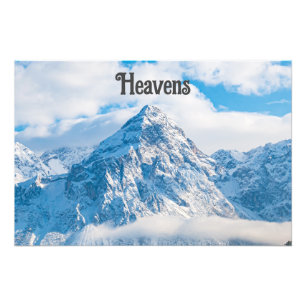 Heavens Text Beautiful Blue Sky image Enlargement Photo Print
