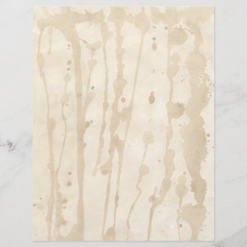 Heavily Coffee Stained Faded Parchment Letterhead