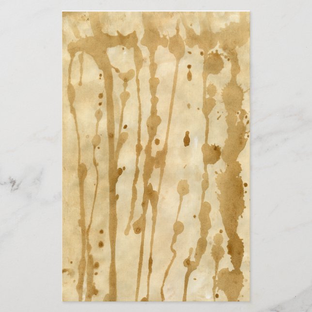 Heavily Coffee Stained Parchment Stationery (Front)