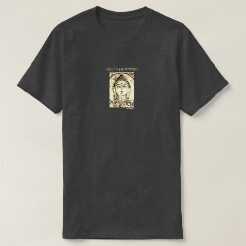 Heavily Meditated Buddha Watercolor T_Shirt