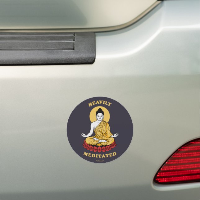 Heavily Meditated Car Magnet (In Situ)